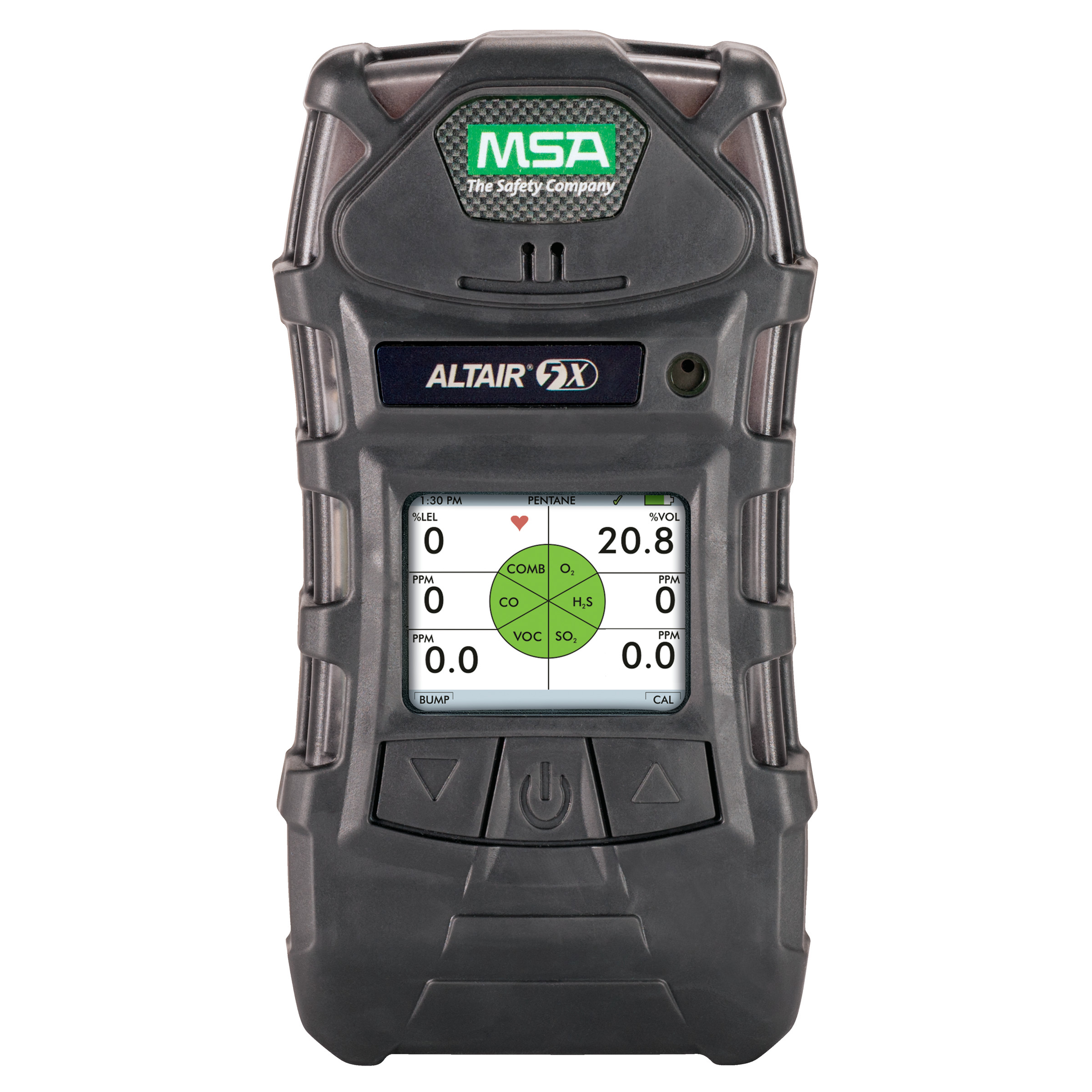 ALTAIR 5X Detector Color (LEL,O2,CO,H2S,PID), (UL,CSA), Charcoal, Instrument Only